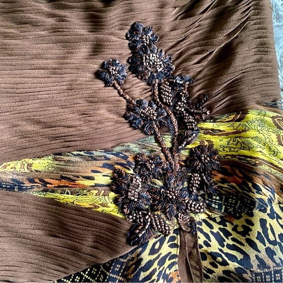 Assar New York One Shoulder Print Dress Size 12 - Picture 7 of 7